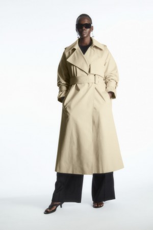 Abrigos COS Classiced Trench Mujer Beige | México EBCT-52703