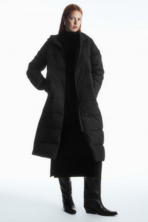 Abrigos COS Recycled-Down Puffer Mujer Negros | México PDEM-45872