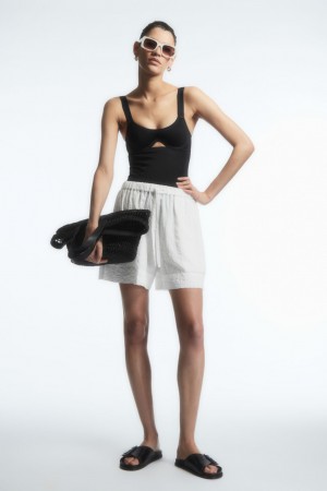 Bañadores COS Cut-Out Scoop-Neck Mujer Negros | México FWVO-60481