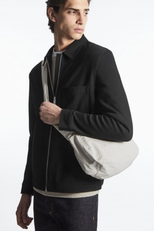 Bolsa Cruzada COS Crossbody Saddle Nylon Hombre Grises | México HPCK-43078