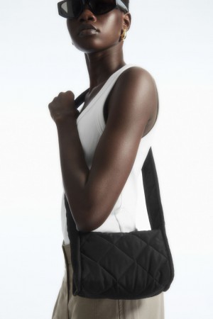 Bolsa Cruzada COS Mini Diamond-Acolchado Mujer Negros | México GHIQ-58796