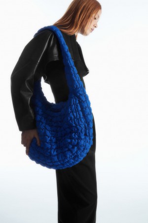 Bolsa Cruzada COS Oversized Acolchado Mujer Azules | México RNSM-29806