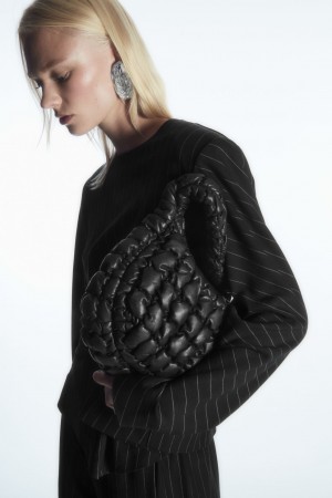 Bolsos Mini COS Acolchado Cuero Mujer Negros | México ATHU-47980