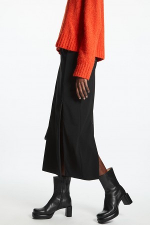 Botas Plataforma COS Square-Puntera Mujer Negros | México EWOF-42839