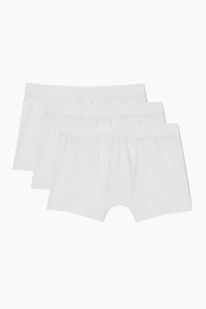Bragas COS 3-Pack Long Boxer Hombre Blancos | México KIGF-43680