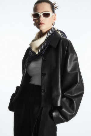 Bufanda COS A Rayas Silk Mujer Azul Marino Beige | México GVED-47321