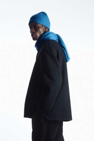 Bufanda COS Cashmere-Blend Hombre Azules Claro | México ZDEH-38910
