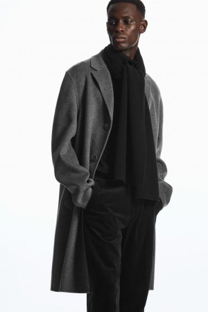 Bufanda COS Cashmere-Blend Hombre Negros | México TGSP-04732