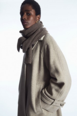 Bufanda COS Cashmere-Blend Mujer Marrom Oscuro | México GZQI-14286