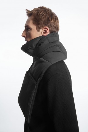 Bufanda COS Convertible Acolchado Hombre Negros | México FKHY-42735