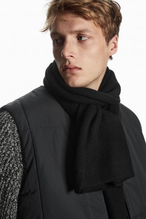 Bufanda COS Pure Cashmere Hombre Negros | México IJPN-03617