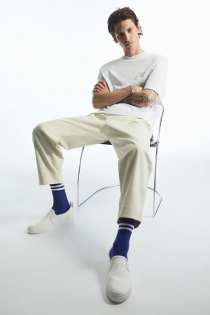 Calcetines COS A Rayas Sports Hombre Azul Marino | México LZCJ-59781