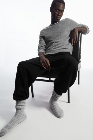 Calcetines COS Fornido Cashmere Hombre Grises Claro | México PYZK-48761