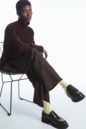 Calcetines COS Lana Mujer Amarillos Claro | México JTZB-94132
