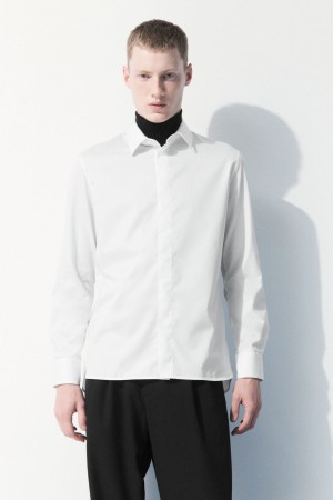 Camisas COS The Essential Tailored Hombre Blancos | México QFUC-64750