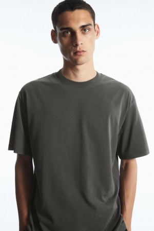 Camiseta COS The Super Slouch Hombre Grises | México LDPJ-27914