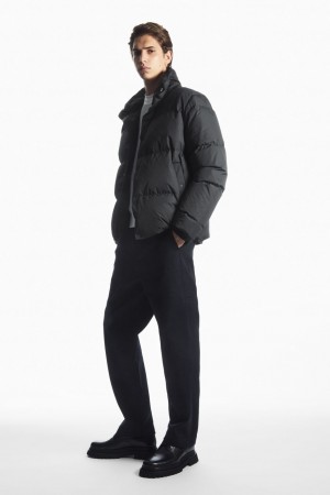Chamarras COS Corta Puffer Hombre Negros | México LXDA-52609