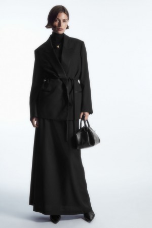 Falda COS Lana Maxi Mujer Negros | México NPFA-24568