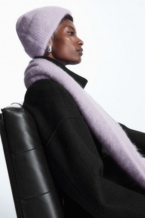 Gorro COS Acanalado Mohair Mujer Morados | México VBNQ-51498