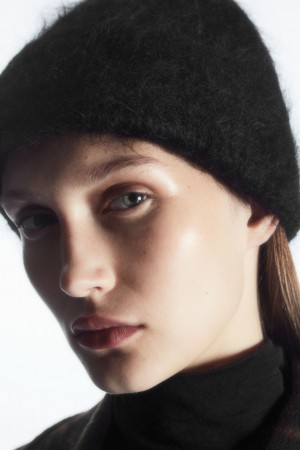 Gorro COS Acanalado Mohair Mujer Negros | México MTCS-71350