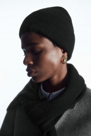 Gorro COS Cashmere-Blend Mujer Negros | México IXOK-98564