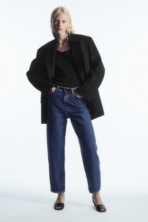 Jeans COS Arch Tapered Mujer Azules Oscuro | México NTKZ-15462