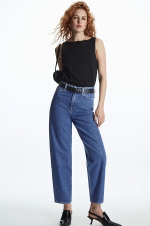 Jeans COS Arch Tapered Mujer Azules | México HRTQ-57290