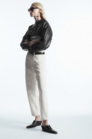 Jeans COS Arch Tapered Mujer Blancos | México YCWR-41235
