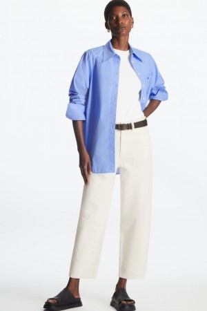 Jeans COS Arch Tapered Mujer Creme | México ETSR-31428