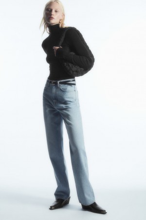 Jeans COS Column Directo Mujer Azules Claro | México OACU-71396