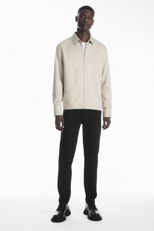 Jeans COS Pillar Tapered Hombre Negros | México YGFO-09864