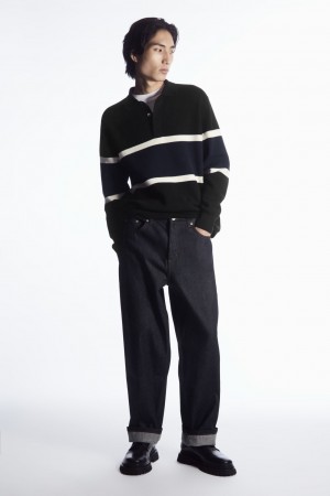 Jeans COS Rider Anchos Hombre Azules | México NCSX-37869