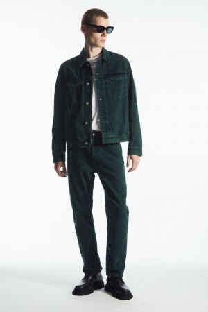 Jeans COS Signature Directo Hombre Verdes | México XSBF-40359