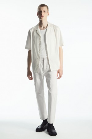 Jeans COS Skim Directo Hombre Creme | México VBGZ-34502
