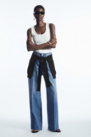 Jeans COS Tide Anchos Mujer Azules Claro | México WORI-26839