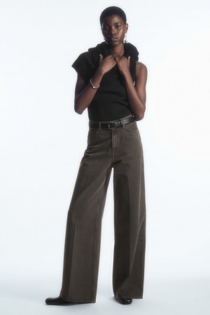 Jeans COS Tide Anchos Mujer Marrom Oscuro | México NPKD-59421