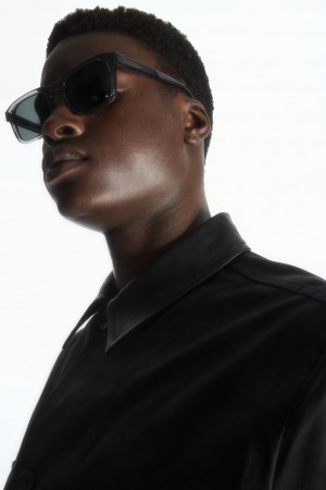 Lentes de Sol COS Square-Frame Acetate Hombre Grises | México JZWU-79642