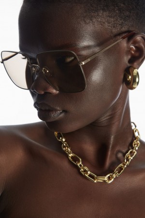 Lentes de Sol COS The Square Metal Mujer Rosas Dorados | México YEKU-68250