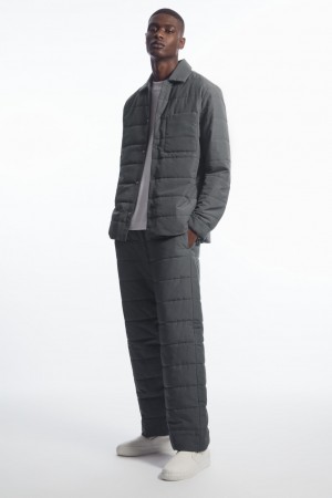 Pantalon COS Acolchado Acolchado Hombre Grises Oscuro | México ESHL-50386