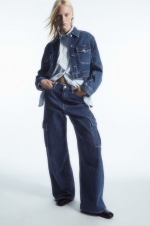 Pantalon COS Denim Cargo Mujer Azules | México GNBH-04215