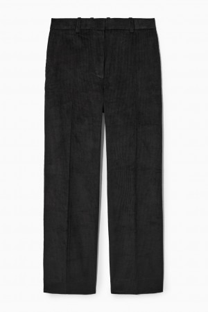 Pantalon COS Flared Corduroy Mujer Negros | México KIZB-65879