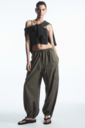Pantalon COS Ligeros Drawstring Cargo Mujer Marrom Claro | México LICS-54379