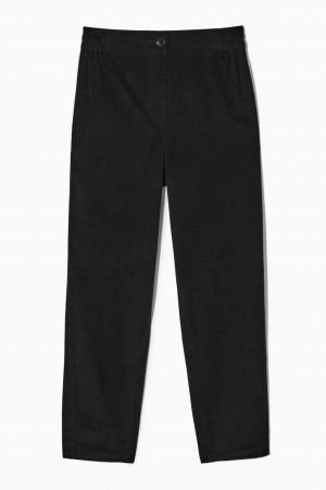 Pantalon COS Relaxed-Fit Corduroy Mujer Negros | México KQYB-54279