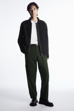 Pantalon COS Tapered Utility Hombre Verdes Oscuro | México BZKJ-20763
