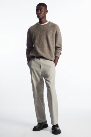 Pantalones COS Tapered Utility Hombre Grises | México TJLW-87612