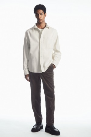 Pantalones Chinos COS Directo-Leg Corduroy Hombre Marrom | México QFZG-79401
