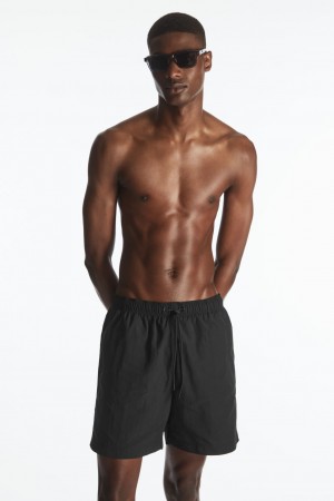Short COS Nylon Drawstring Swim Hombre Negros | México KHOM-70528