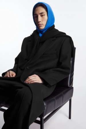 Sombreros COS Cashmere Balaclava Hombre Azules | México YLZQ-78234