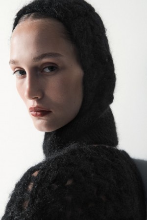 Sombreros COS The Crochet-Knit Balaclava Mujer Negros | México UDEB-08657