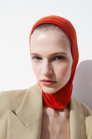 Sombreros COS The De Punto Balaclava Mujer Naranjas | México AXIP-27369